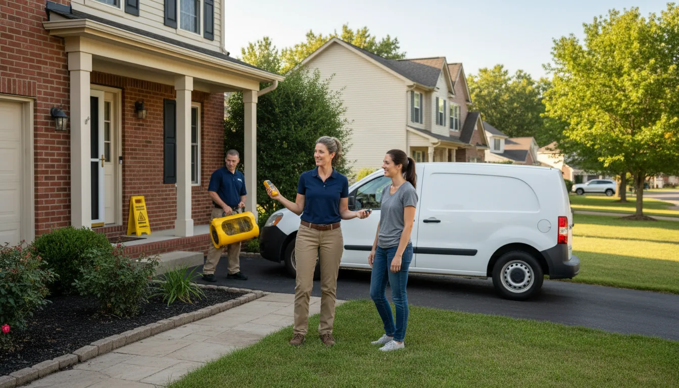 Residential water damage restoration in Millboro, VA